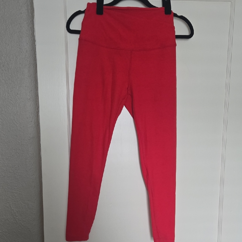 Candy Apple Red Beyond Yoga Leggings